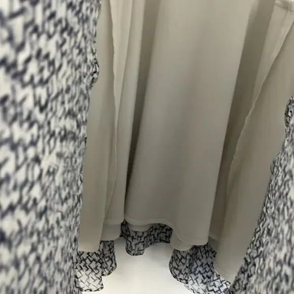 Hunter Bell New York Silk spaghetti strap Asymmetrical layered hem dress Medium - Picture 3 of 8